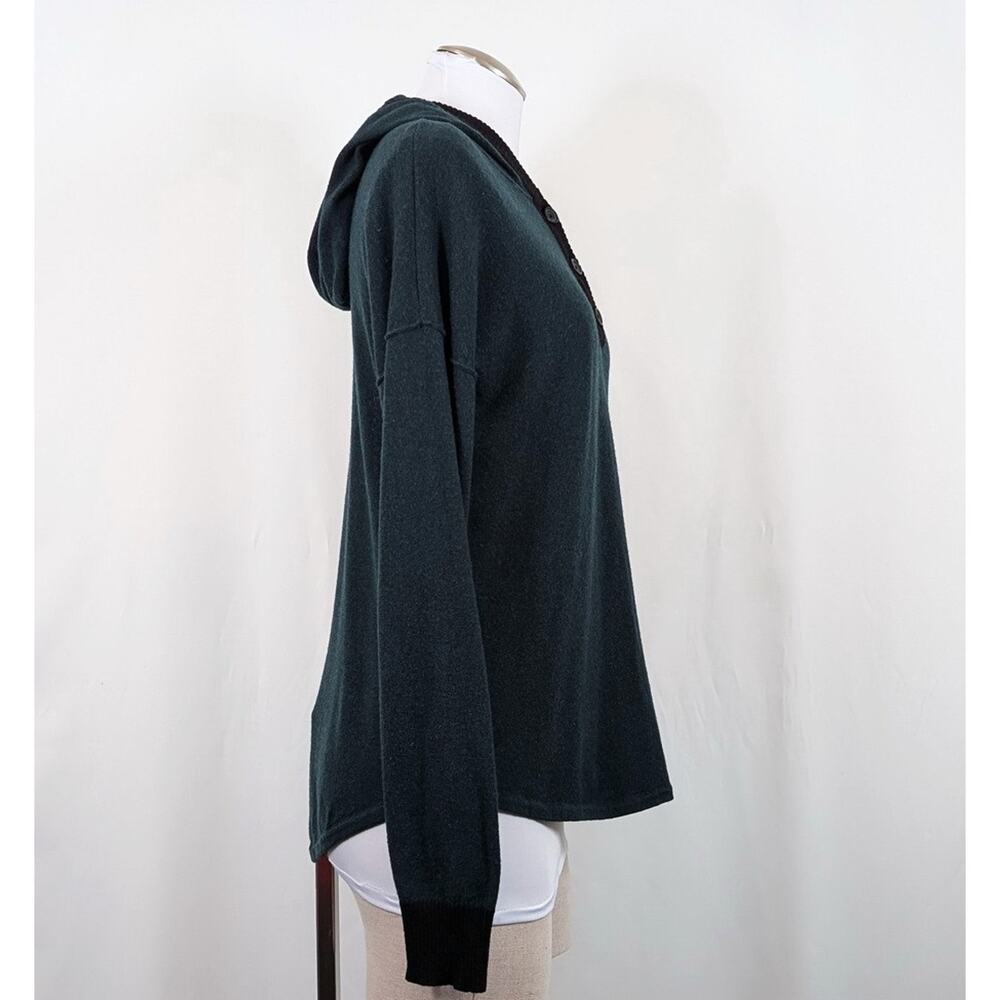 Smartwool Sweater Hoodie Shadow Pine Green Black Pullover Women's Size M - Picture 3 of 11
